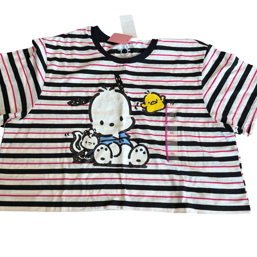 Women's Pochacco Short Sleeve Graphic Cropped T-Shirt - Size XXL - NWT